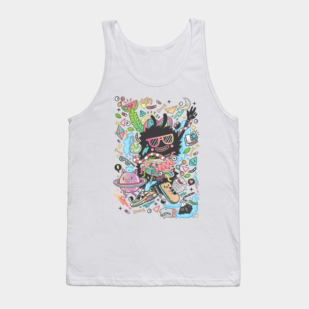 We Live in Black n White, We Dream in Colors Tank Top by Doninod